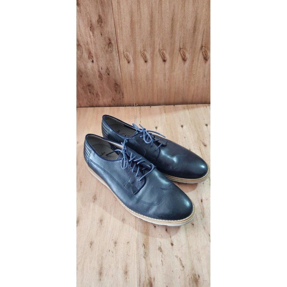 Clarks Gambeson Style Wingtip Oxfords sz 9.5 Blue